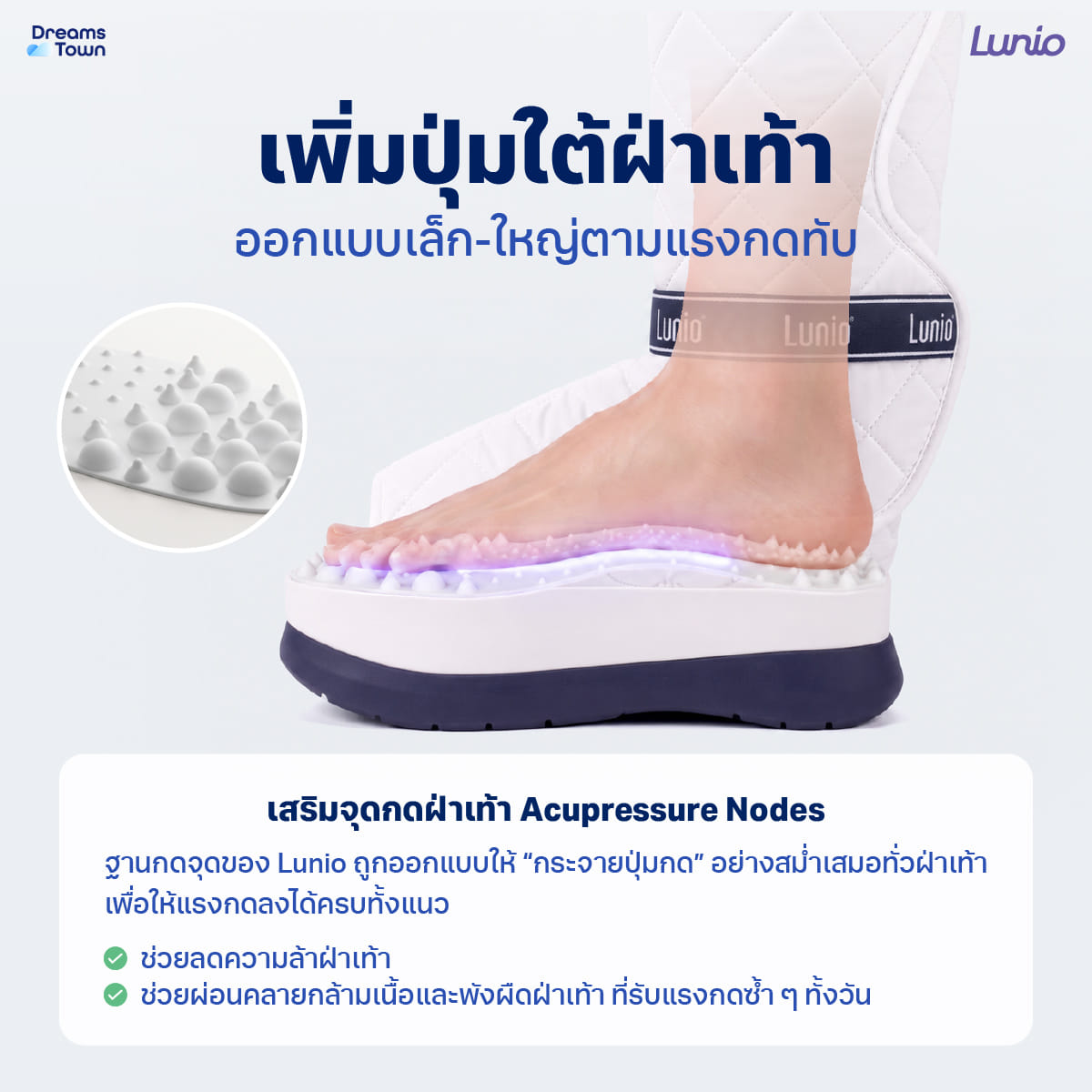 รองเท้านวดไฟฟ้าแบบไร้สาย LUNIO รุ่น MASSAGE BOOTS WHITE_4